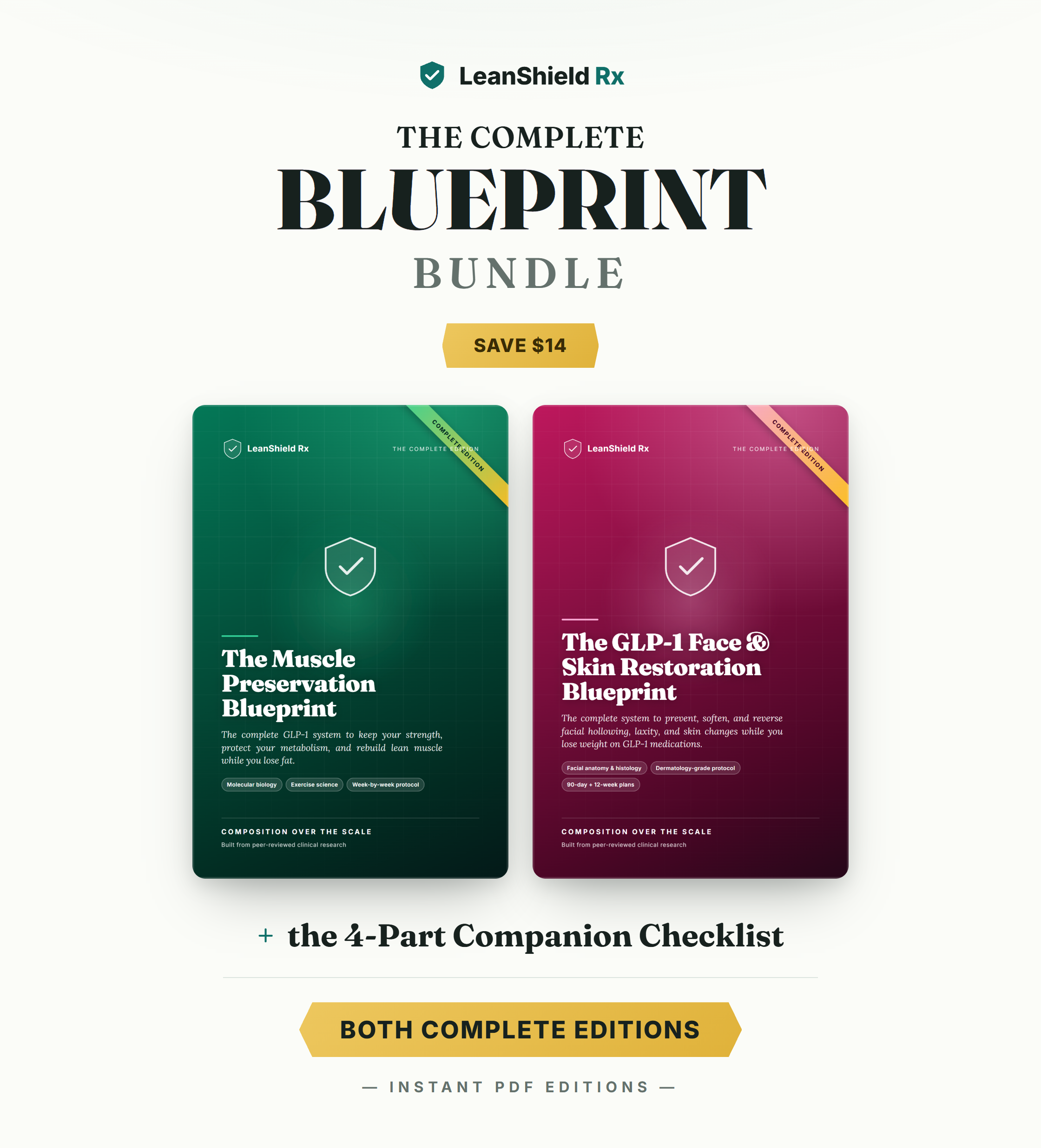 The Complete Blueprint Bundle — Muscle Preservation + GLP-1 Face & Skin Restoration